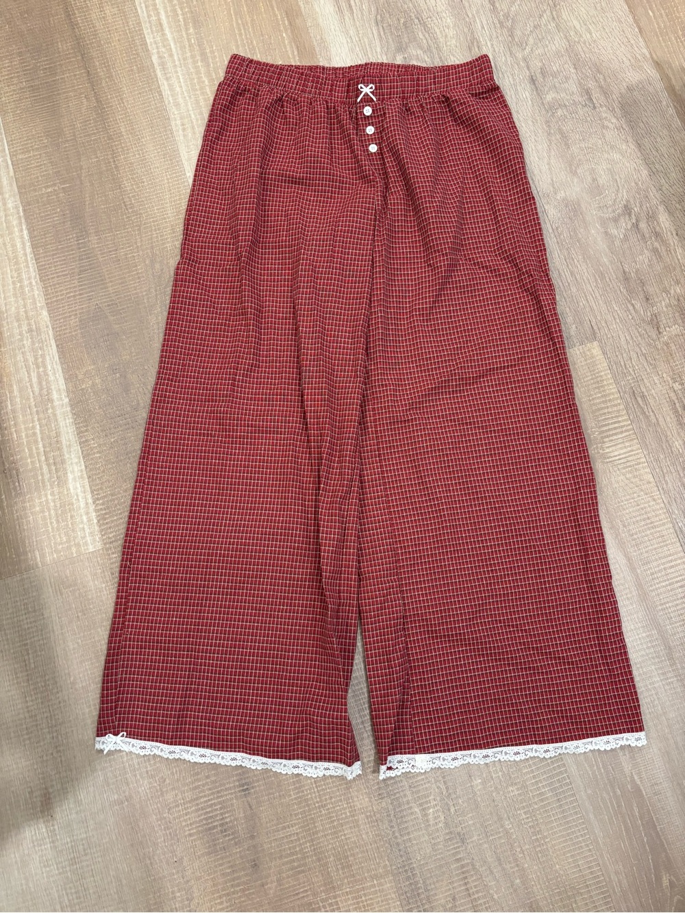 Edikted Plaid Elastic-Waist Pants
